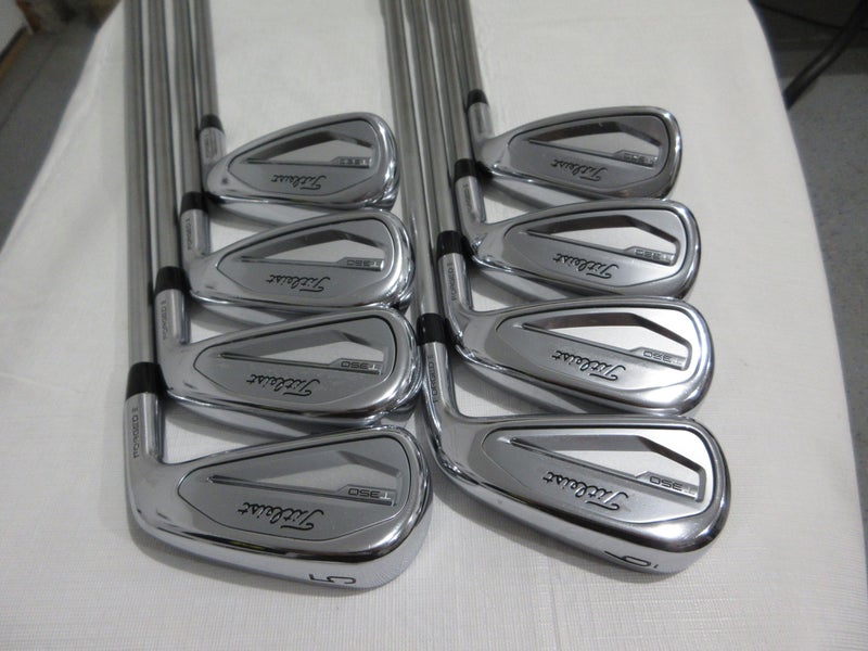 Titleist T350 Iron Set - 5-PW, AW, GW - Fubuki Regular Flex Graphite +0.5" Long