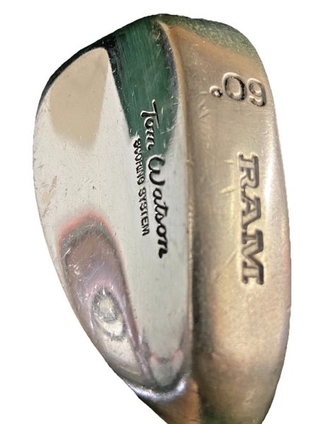 RAM Tom Watson Scoring System Lob Wedge 60* RH Stiff Steel 35.5" New Jumbo Grip