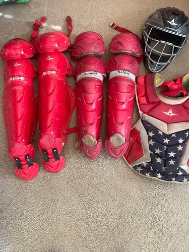 All Star System 7 Axis Baseball Catcher’s set -Adult