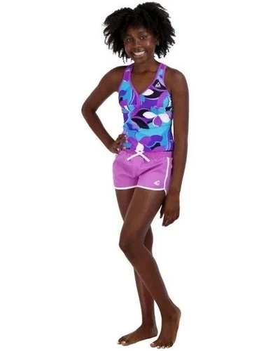 Gerry Girls Youth Size Medium 10/12 Tankini Shorts 3 Piece Swimsuit Set UPF 30+