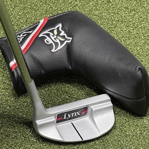 Lynx P-02 Mid-Mallet Del Mar Style Putter Right Hand 33" Inch w/ Headcover MINT!