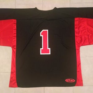 Athletic Knit H7100G Hockey Goalie Jersey - 4XL- Black/RedNEW