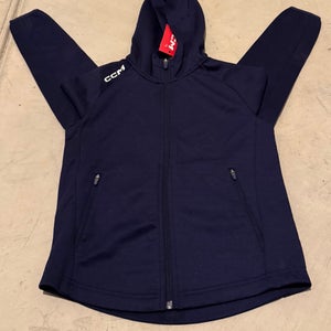 Navy Kids Unisex Small CCM Jacket (New)