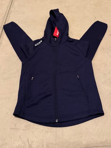 Navy Kids Unisex Small CCM Jacket (New)