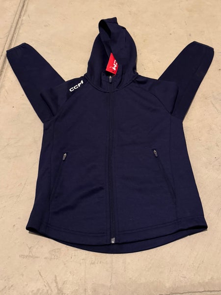 Navy Kids Unisex Small CCM Jacket (New)