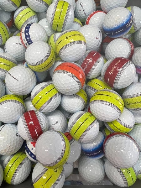 12 Near Mint AAAA TaylorMade Tour Response Used Golf Balls/ Asst White & Banded