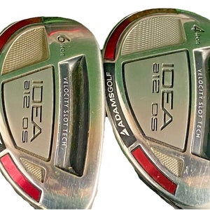 Adams IDEA A12 OS Hybrid Set 4h,6h RH 65g Stiff Graphite New Midsize Grips HC's