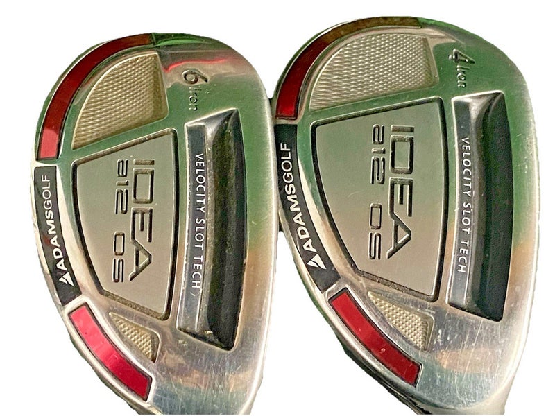 Adams IDEA A12 OS Hybrid Set 4h,6h RH 65g Stiff Graphite New Midsize Grips HC's