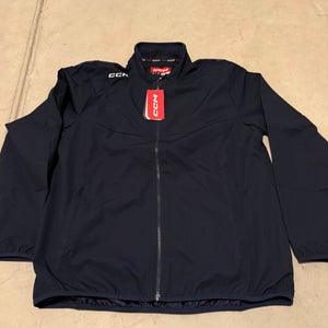 Navy Men's XL CCM Light Weight Coaches Jacket (New)