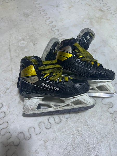 Bauer Supreme 3S Hockey Goalie Skates Extra Wide Width Size 1 (Used)