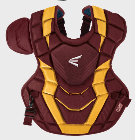 Easton Elite X Adult Catcher Chest Protector Maroon/Gold – New 17″ (15+)