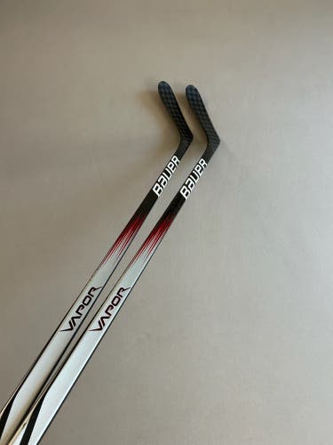 *2 Pack* of Used 77 Flex P28 Senior Bauer Vapor League Left Handed Pro Stock Hockey Sticks