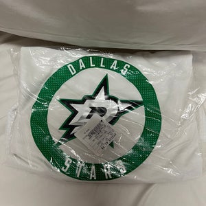 New White Goalie Cut Dallas Adidas Jersey