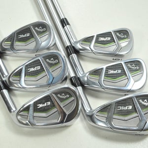 Callaway Epic 6-PW,AW Iron Set Stiff Flex RH KBS Tour C-Taper 120 Steel # 199962