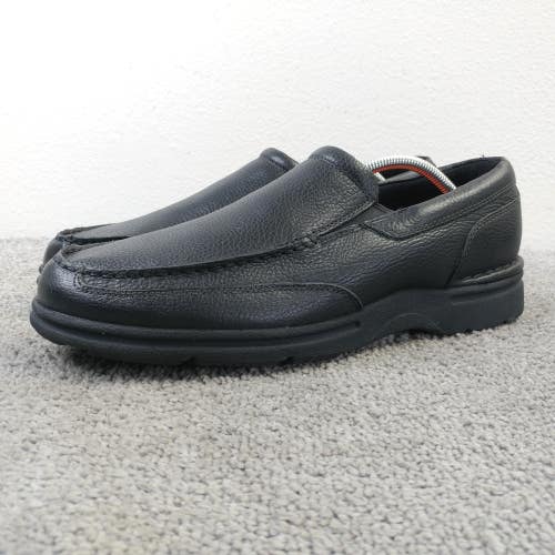 Rockport Eureka Slip On Sneakers Mens Size 11.5 Black Leather Comfort Oxford