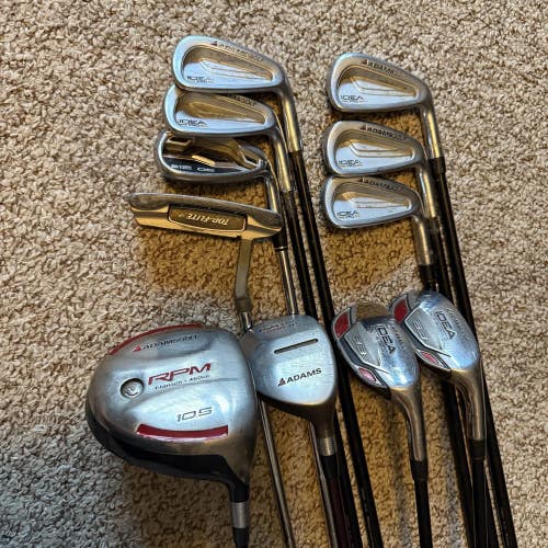 Adams Golf Idea Pro Golf Club Complete Set Everything From Driver To Putter