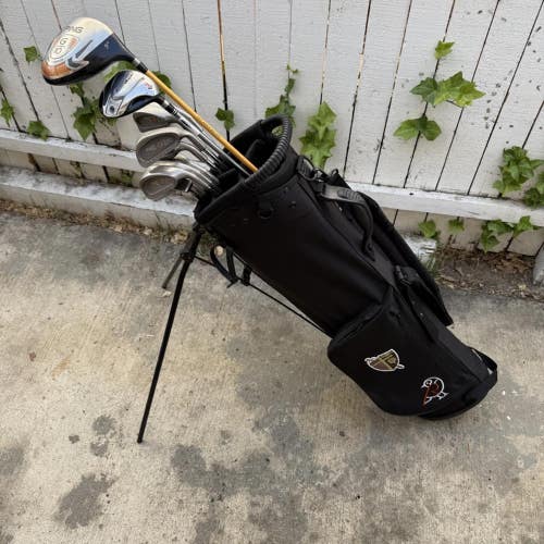 Ping Eye 2 Orange Dot Mens RH Golf Club Complete Set w/ Robin Stand Bag