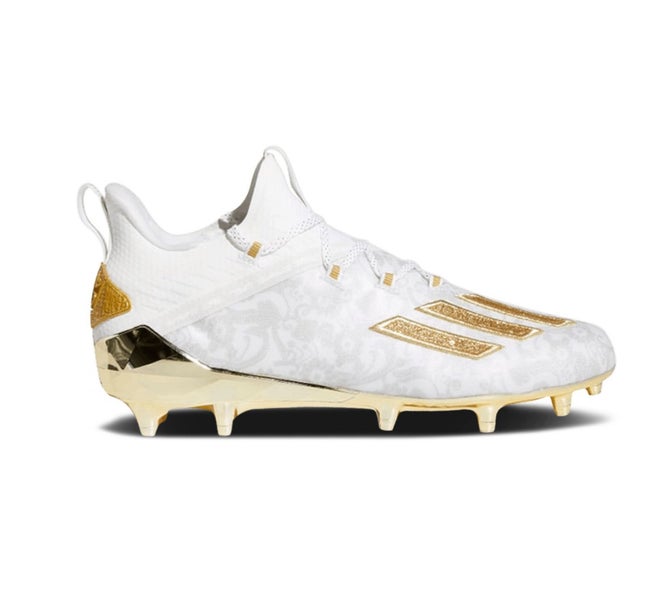 Men's  Size M 10.5 (W 11.5) Adidas Mid Top adizero Molded Cleats (New)