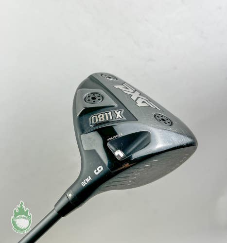 Used RH PXG 0811X Gen 4 Driver 9 HZRDUS 6.0 60g Stiff Flex Graphite Golf Club