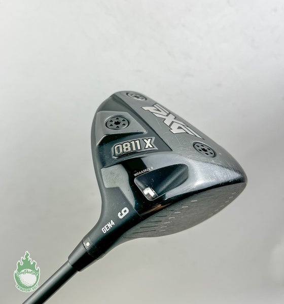 Used RH PXG 0811X Gen 4 Driver 9 HZRDUS 6.0 60g Stiff Flex Graphite Golf Club