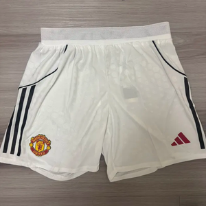 Man United 25/26 White Soccer Shorts SMALL