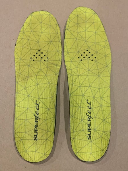 SuperFeet Yellow Comfort Skate Insoles Footbeds D (7.0) *Read Full Description*