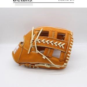 RH Baseball Glove (New) HomePlate brown cowhide baseball and softball gloves（11.5-12.5）