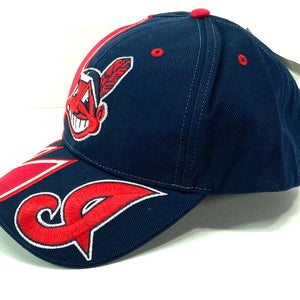 Cleveland Indians Vintage 2001 MLB "Splash" NOS Adjustable Hat (New)