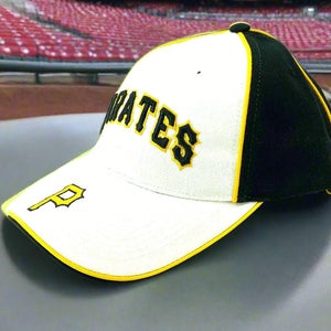 Pittsburgh Pirates NOS Vintage Late '90s MLB "Clubhouse" Adjustable 20% Wool Hat (New)