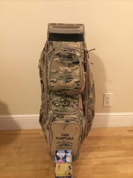 Ping Traverse Camo Cart Golf Bag with 14-way Dividers & Rain Cover