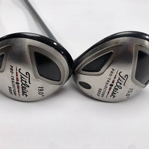Titleist 980 F  &  Fairway Wood Set 15* 19* 4375 Regular Graphite Mens RH