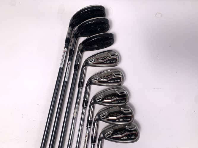 Adams Idea A12 OS Iron Set 4-PW+GW True Temper Performance Regular Steel Mens LH