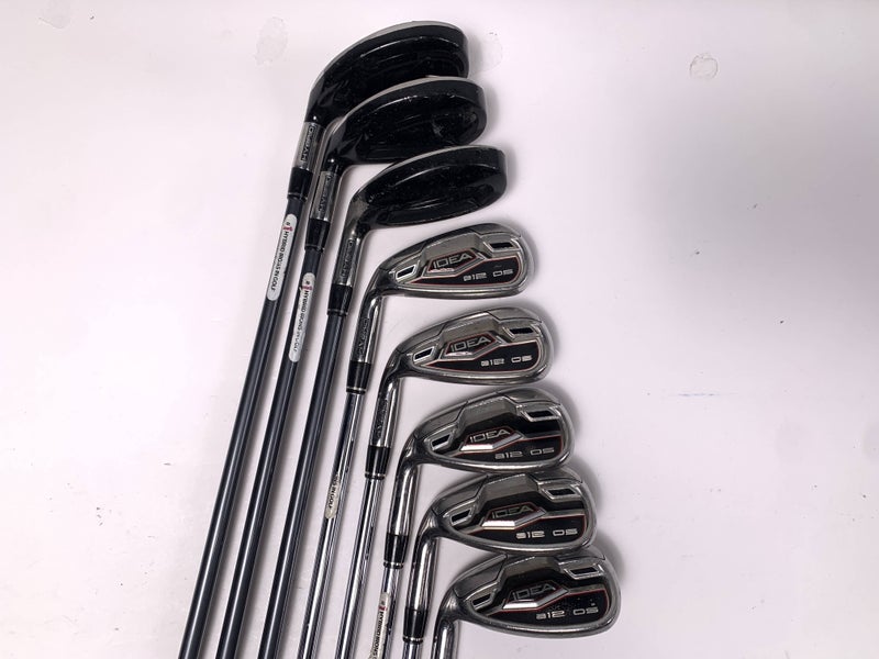 Adams Idea A12 OS Iron Set 4-PW+GW True Temper Performance Regular Steel Mens LH