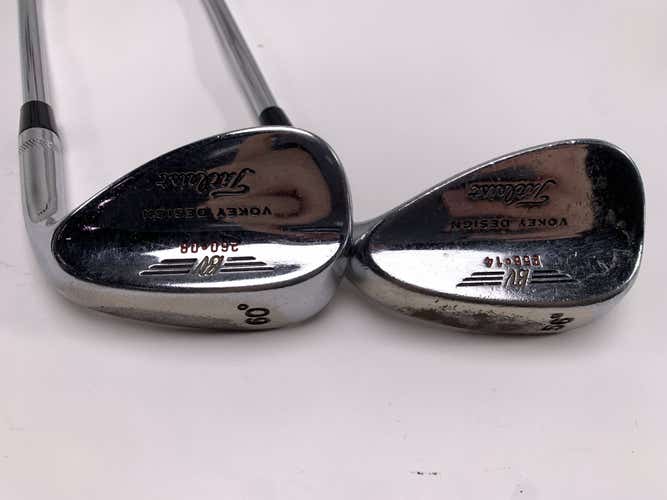 Titleist Vokey Chrome 200 Wedge Set 56* 14 60* 8 NS Pro 950 Wedge Steel Mens RH