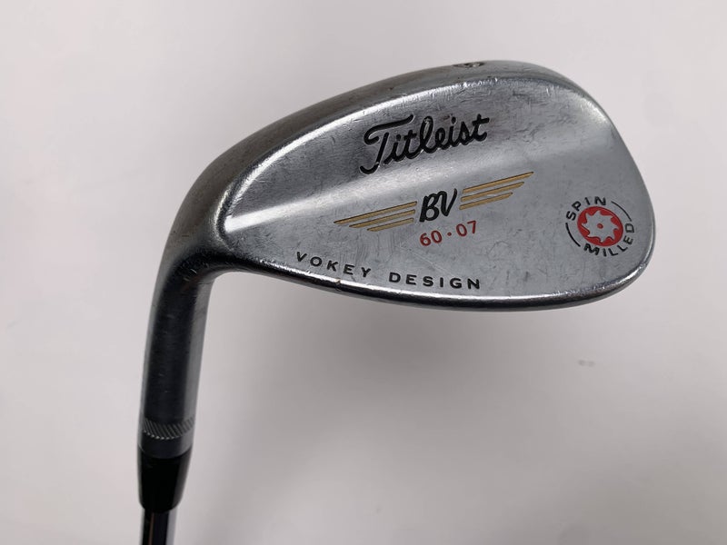 Titleist Vokey Spin Milled Chrome 2009 Lob Wedge LW 60* 7 Bounce Wedge Mens LH