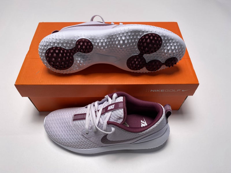Nike Womens Roshe G Golf Shoes White Barely Grape Women's SZ 8.5 (CD6066-501)