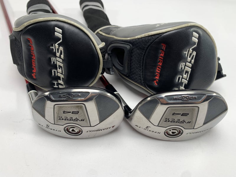 Adams Idea Tech A4 3 & 5 Hybrid Set 19* 25* Matric Ozik 70g Stiff Mens RH HC