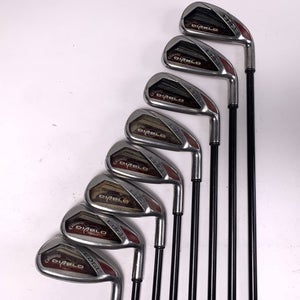 Callaway Diablo Edge Iron Set 4-PW+SW Senior Graphite Mens RH Oversize Grips