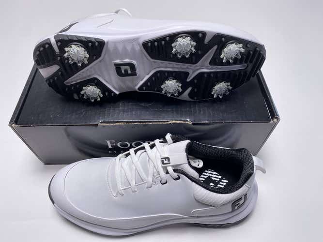 FootJoy FJ Tour Rival Golf Shoes White Black Men's SZ 9 (56958)