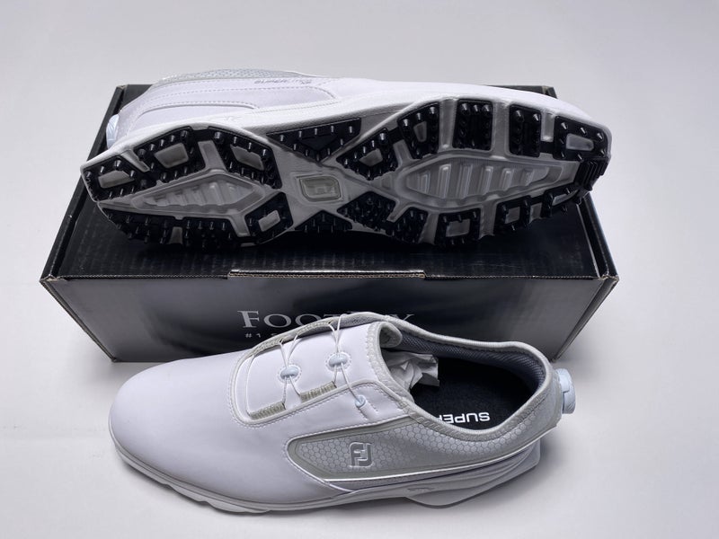 FootJoy Superlites XP BOA Golf Shoes White Men's SZ 10.5 (58091)