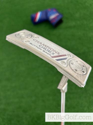 NEW Titleist Scotty Cameron Champions Choice Button Back Newport+ 34 Putter