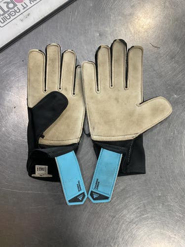 Used Adidas PREDATOR Soccer Goalie Gloves Royal Blue 4 11614-S000218856