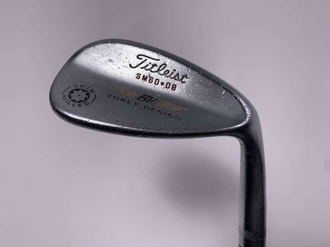 Titleist Vokey Spin Milled Lob Wedge LW 60* 8 Bounce True Temper Dynamic Gold RH