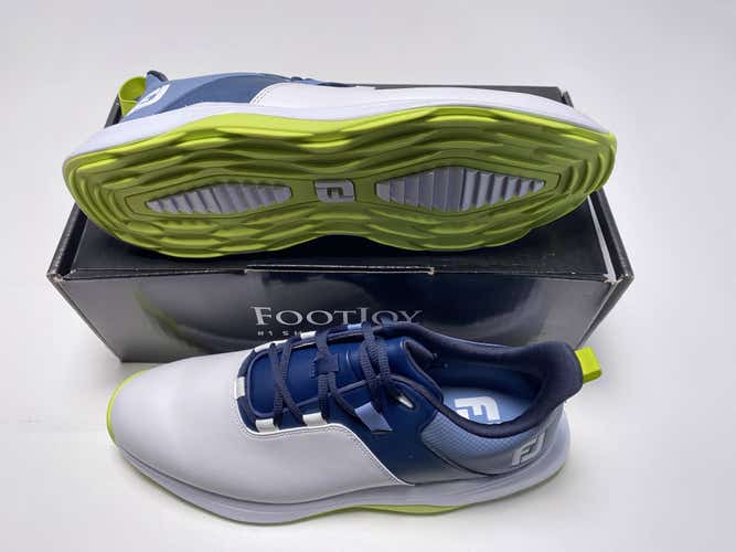FootJoy ProLite Golf Shoes White Navy Men's SZ 12 (56920)