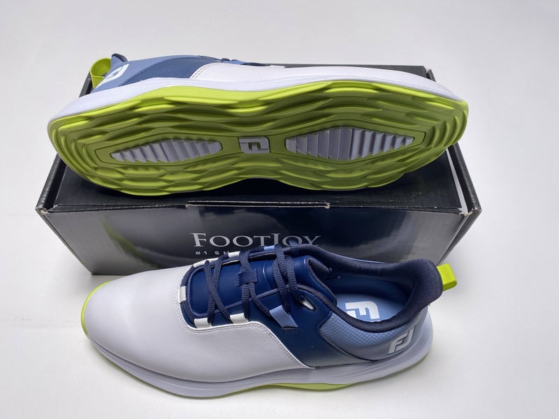 FootJoy ProLite Golf Shoes White Navy Men's SZ 12 (56920)