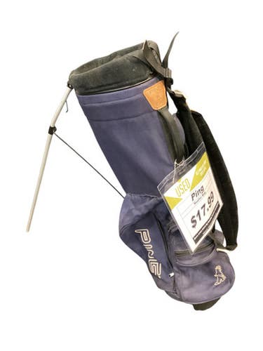 Used Ping HOOFER BAG Mens Stand Bag Navy Blue 11884-S000050897