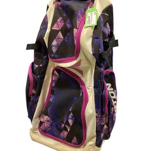 Used Easton PURPLE AND WHITE WHEELED BAG BB/SB Player Wheeled Bag Purple 11884-S000050889