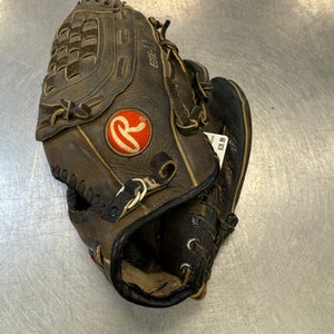 Used Rawlings RBG36B BB/SB Glove RH Throw Black 12" 11339-S000193376