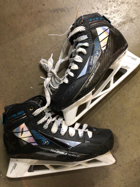 Senior True TF9 Hockey Goalie Skates Regular Width 7 (Used)
