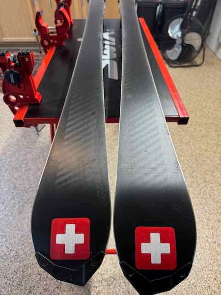 Men's 2021 Racing 165 cm Stockli Laser SL FIS Skis With Bindings Max Din 12 (Used)